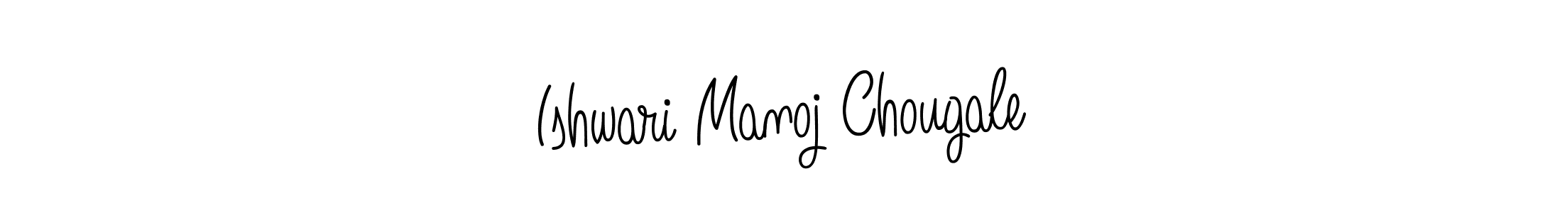 It looks lik you need a new signature style for name Ishwari Manoj Chougale. Design unique handwritten (Angelique-Rose-font-FFP) signature with our free signature maker in just a few clicks. Ishwari Manoj Chougale signature style 5 images and pictures png