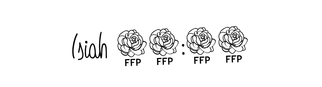 Angelique-Rose-font-FFP is a professional signature style that is perfect for those who want to add a touch of class to their signature. It is also a great choice for those who want to make their signature more unique. Get Isiah 60:22 name to fancy signature for free. Isiah 60:22 signature style 5 images and pictures png