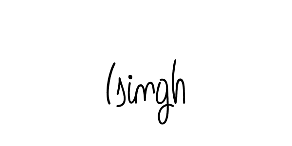 You should practise on your own different ways (Angelique-Rose-font-FFP) to write your name (Isingh) in signature. don't let someone else do it for you. Isingh signature style 5 images and pictures png