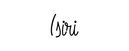 A sleek calligraphic signature for name Isiri utilizing Angelique-Rose-font-FFP styling. Great for adding personal signatures to photos and art. Isiri signature style 5 images and pictures png