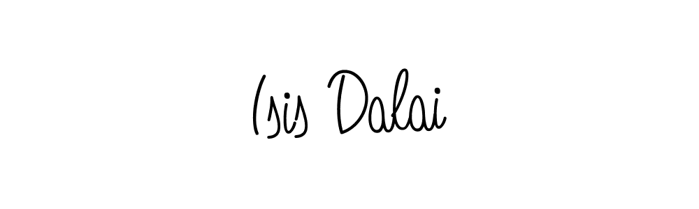 Isis Dalai stylish signature style. Best Handwritten Sign (Angelique-Rose-font-FFP) for my name. Handwritten Signature Collection Ideas for my name Isis Dalai. Isis Dalai signature style 5 images and pictures png