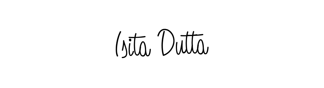 How to make Isita Dutta signature? Angelique-Rose-font-FFP is a professional autograph style. Create handwritten signature for Isita Dutta name. Isita Dutta signature style 5 images and pictures png