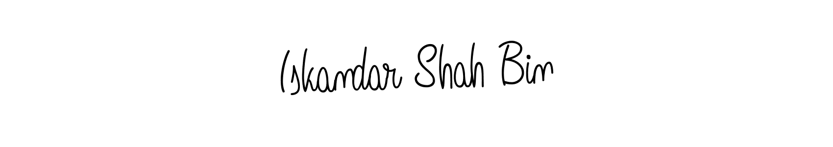 Make a beautiful signature design for name Iskandar Shah Bin. With this signature (Angelique-Rose-font-FFP) style, you can create a handwritten signature for free. Iskandar Shah Bin signature style 5 images and pictures png