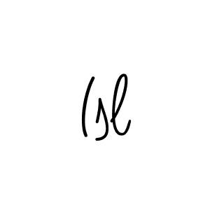 The best way (Angelique-Rose-font-FFP) to make a short signature is to pick only two or three words in your name. The name Isl include a total of six letters. For converting this name. Isl signature style 5 images and pictures png