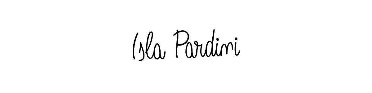 How to make Isla Pardini name signature. Use Angelique-Rose-font-FFP style for creating short signs online. This is the latest handwritten sign. Isla Pardini signature style 5 images and pictures png