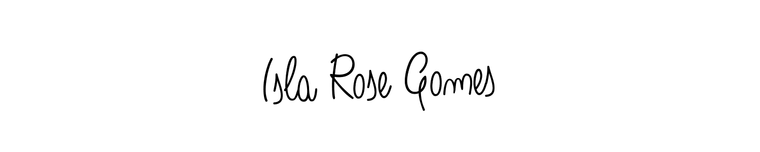 Design your own signature with our free online signature maker. With this signature software, you can create a handwritten (Angelique-Rose-font-FFP) signature for name Isla Rose Gomes. Isla Rose Gomes signature style 5 images and pictures png
