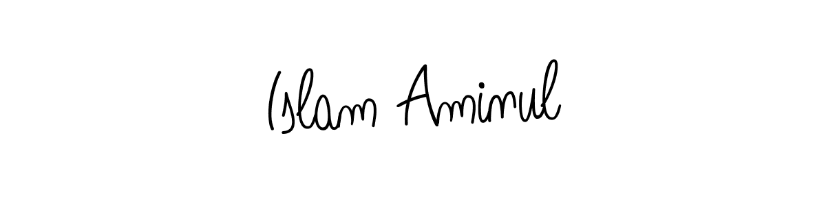 Make a beautiful signature design for name Islam Aminul. With this signature (Angelique-Rose-font-FFP) style, you can create a handwritten signature for free. Islam Aminul signature style 5 images and pictures png