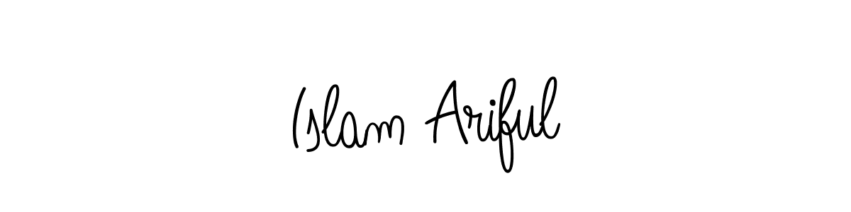 Make a beautiful signature design for name Islam Ariful. With this signature (Angelique-Rose-font-FFP) style, you can create a handwritten signature for free. Islam Ariful signature style 5 images and pictures png