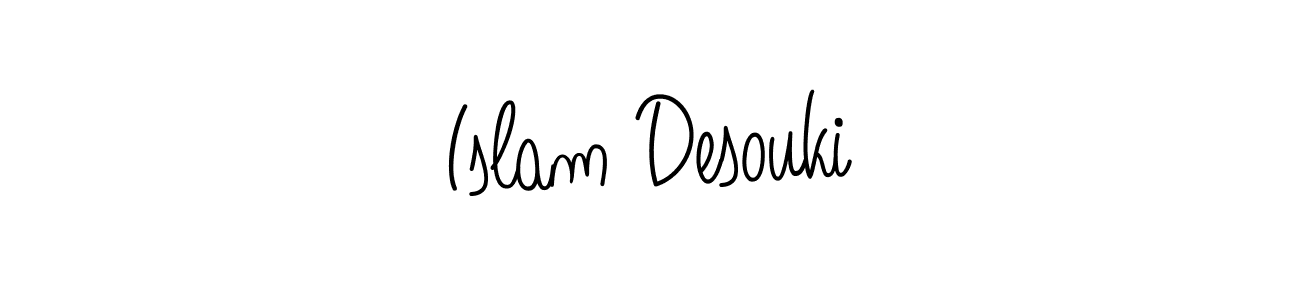 Islam Desouki stylish signature style. Best Handwritten Sign (Angelique-Rose-font-FFP) for my name. Handwritten Signature Collection Ideas for my name Islam Desouki. Islam Desouki signature style 5 images and pictures png