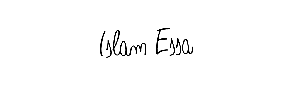 Design your own signature with our free online signature maker. With this signature software, you can create a handwritten (Angelique-Rose-font-FFP) signature for name Islam Essa. Islam Essa signature style 5 images and pictures png