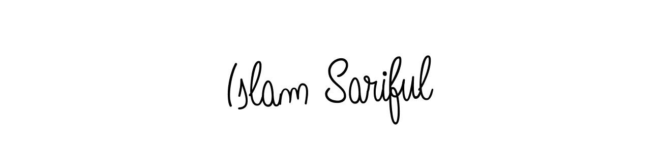 Design your own signature with our free online signature maker. With this signature software, you can create a handwritten (Angelique-Rose-font-FFP) signature for name Islam Sariful. Islam Sariful signature style 5 images and pictures png