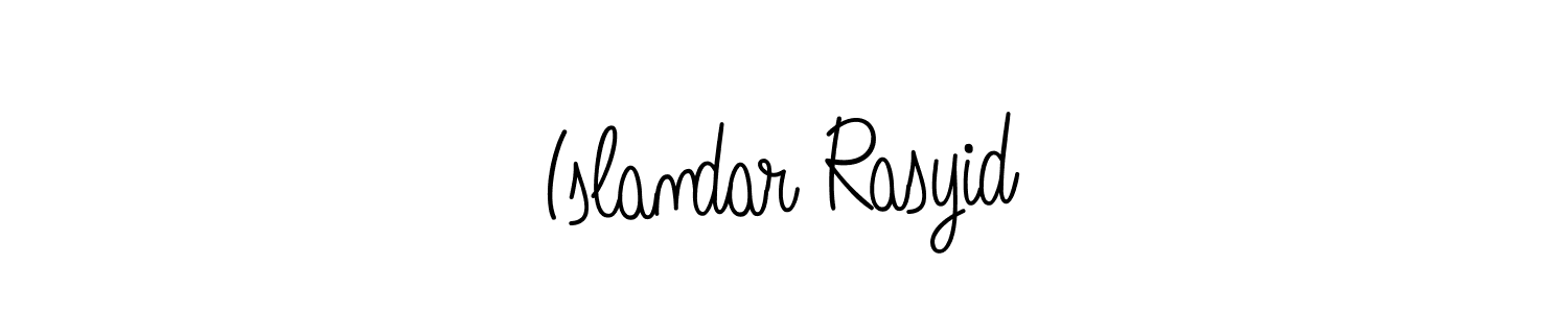 Design your own signature with our free online signature maker. With this signature software, you can create a handwritten (Angelique-Rose-font-FFP) signature for name Islandar Rasyid. Islandar Rasyid signature style 5 images and pictures png