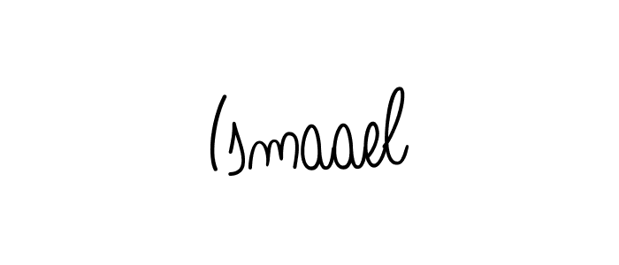 Make a beautiful signature design for name Ismaael. With this signature (Angelique-Rose-font-FFP) style, you can create a handwritten signature for free. Ismaael signature style 5 images and pictures png