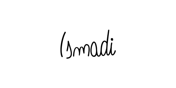 How to make Ismadi name signature. Use Angelique-Rose-font-FFP style for creating short signs online. This is the latest handwritten sign. Ismadi signature style 5 images and pictures png