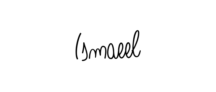 How to make Ismaeel name signature. Use Angelique-Rose-font-FFP style for creating short signs online. This is the latest handwritten sign. Ismaeel signature style 5 images and pictures png