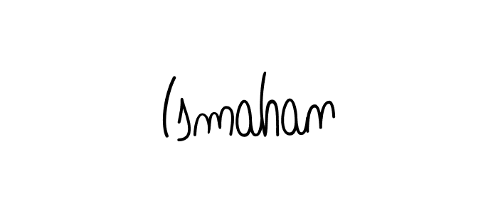 if you are searching for the best signature style for your name Ismahan. so please give up your signature search. here we have designed multiple signature styles  using Angelique-Rose-font-FFP. Ismahan signature style 5 images and pictures png