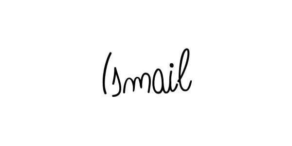 You should practise on your own different ways (Angelique-Rose-font-FFP) to write your name (Ismail) in signature. don't let someone else do it for you. Ismail signature style 5 images and pictures png