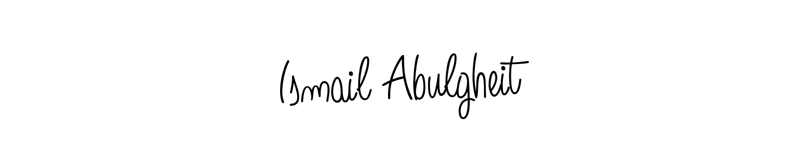 Angelique-Rose-font-FFP is a professional signature style that is perfect for those who want to add a touch of class to their signature. It is also a great choice for those who want to make their signature more unique. Get Ismail Abulgheit name to fancy signature for free. Ismail Abulgheit signature style 5 images and pictures png