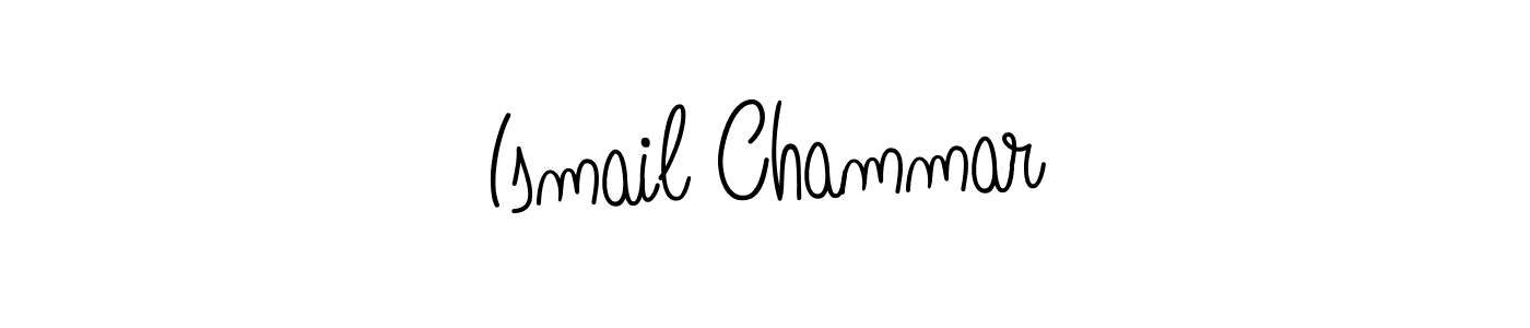 Ismail Chammar stylish signature style. Best Handwritten Sign (Angelique-Rose-font-FFP) for my name. Handwritten Signature Collection Ideas for my name Ismail Chammar. Ismail Chammar signature style 5 images and pictures png