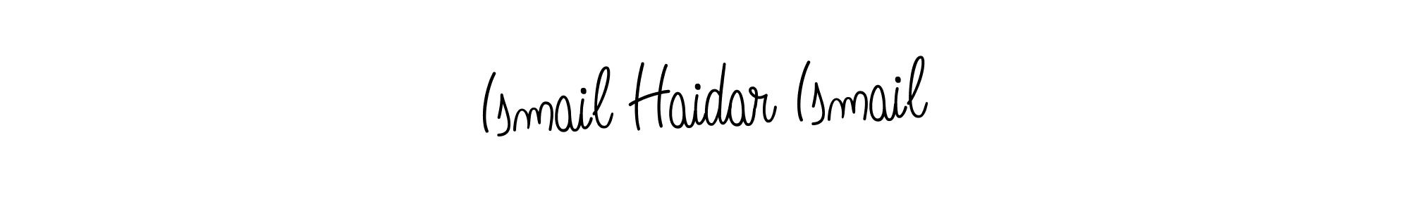 Make a beautiful signature design for name Ismail Haidar Ismail. With this signature (Angelique-Rose-font-FFP) style, you can create a handwritten signature for free. Ismail Haidar Ismail signature style 5 images and pictures png