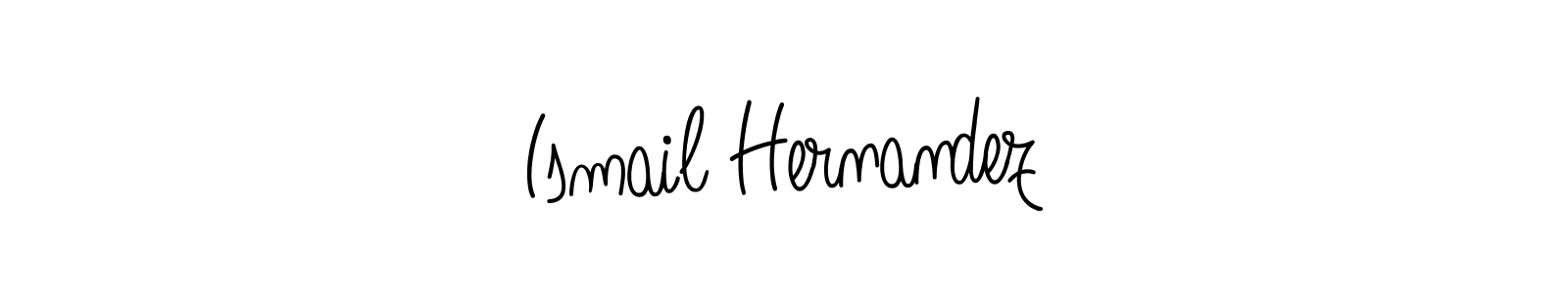 You should practise on your own different ways (Angelique-Rose-font-FFP) to write your name (Ismail Hernandez) in signature. don't let someone else do it for you. Ismail Hernandez signature style 5 images and pictures png