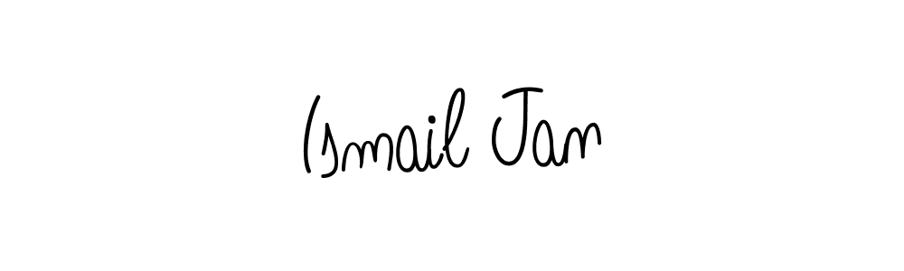 How to make Ismail Jan name signature. Use Angelique-Rose-font-FFP style for creating short signs online. This is the latest handwritten sign. Ismail Jan signature style 5 images and pictures png