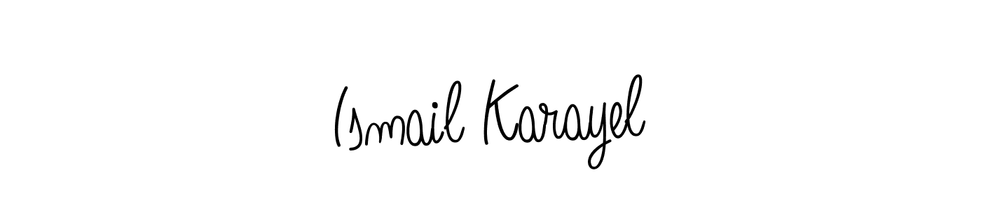 How to Draw Ismail Karayel signature style? Angelique-Rose-font-FFP is a latest design signature styles for name Ismail Karayel. Ismail Karayel signature style 5 images and pictures png