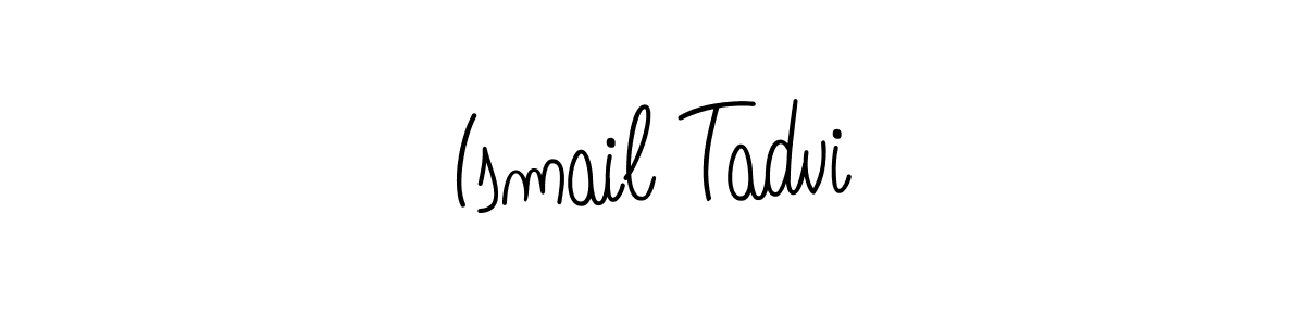 Make a beautiful signature design for name Ismail Tadvi. With this signature (Angelique-Rose-font-FFP) style, you can create a handwritten signature for free. Ismail Tadvi signature style 5 images and pictures png