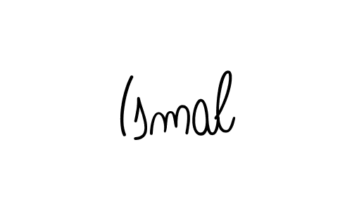 Make a beautiful signature design for name Ismal. With this signature (Angelique-Rose-font-FFP) style, you can create a handwritten signature for free. Ismal signature style 5 images and pictures png