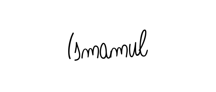 Ismamul stylish signature style. Best Handwritten Sign (Angelique-Rose-font-FFP) for my name. Handwritten Signature Collection Ideas for my name Ismamul. Ismamul signature style 5 images and pictures png