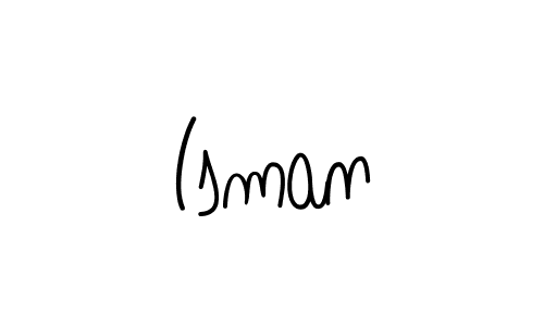 How to make Isman name signature. Use Angelique-Rose-font-FFP style for creating short signs online. This is the latest handwritten sign. Isman signature style 5 images and pictures png