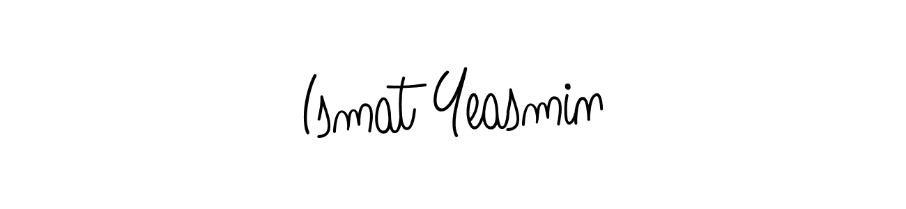 Ismat Yeasmin stylish signature style. Best Handwritten Sign (Angelique-Rose-font-FFP) for my name. Handwritten Signature Collection Ideas for my name Ismat Yeasmin. Ismat Yeasmin signature style 5 images and pictures png