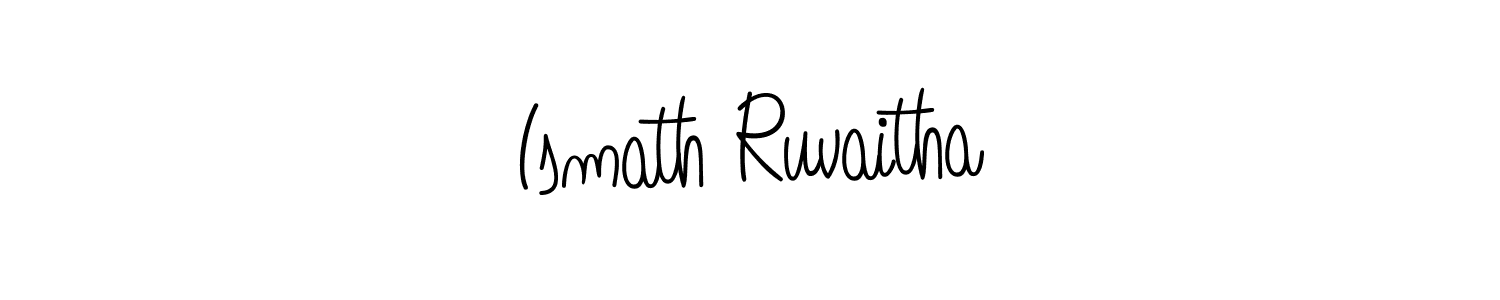 Similarly Angelique-Rose-font-FFP is the best handwritten signature design. Signature creator online .You can use it as an online autograph creator for name Ismath Ruvaitha. Ismath Ruvaitha signature style 5 images and pictures png