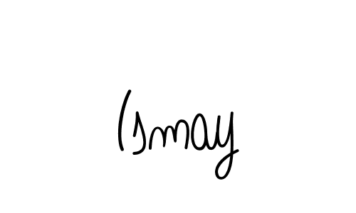 Use a signature maker to create a handwritten signature online. With this signature software, you can design (Angelique-Rose-font-FFP) your own signature for name Ismay. Ismay signature style 5 images and pictures png