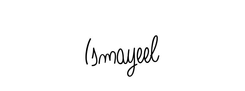 Ismayeel stylish signature style. Best Handwritten Sign (Angelique-Rose-font-FFP) for my name. Handwritten Signature Collection Ideas for my name Ismayeel. Ismayeel signature style 5 images and pictures png