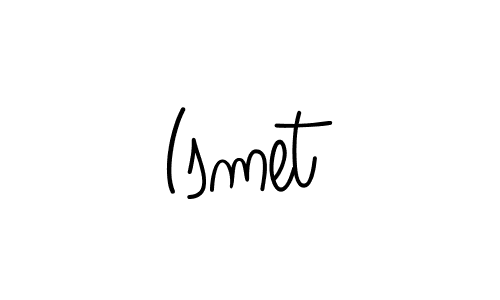 Make a beautiful signature design for name Ismet. With this signature (Angelique-Rose-font-FFP) style, you can create a handwritten signature for free. Ismet signature style 5 images and pictures png