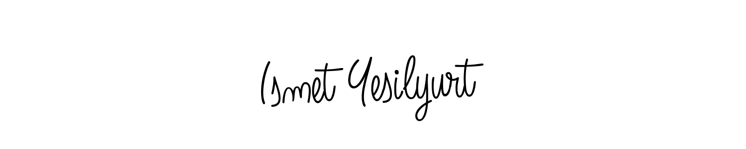 Create a beautiful signature design for name Ismet Yesilyurt. With this signature (Angelique-Rose-font-FFP) fonts, you can make a handwritten signature for free. Ismet Yesilyurt signature style 5 images and pictures png