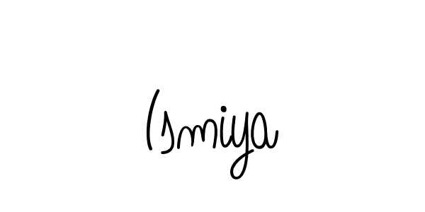Make a beautiful signature design for name Ismiya. With this signature (Angelique-Rose-font-FFP) style, you can create a handwritten signature for free. Ismiya signature style 5 images and pictures png