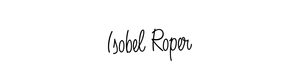 Use a signature maker to create a handwritten signature online. With this signature software, you can design (Angelique-Rose-font-FFP) your own signature for name Isobel Roper. Isobel Roper signature style 5 images and pictures png