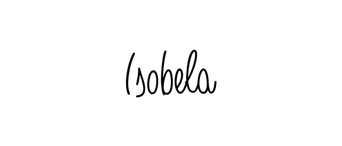 You should practise on your own different ways (Angelique-Rose-font-FFP) to write your name (Isobela) in signature. don't let someone else do it for you. Isobela signature style 5 images and pictures png