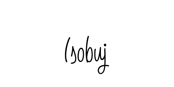 The best way (Angelique-Rose-font-FFP) to make a short signature is to pick only two or three words in your name. The name Isobuj include a total of six letters. For converting this name. Isobuj signature style 5 images and pictures png