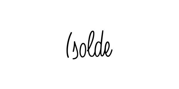 How to make Isolde name signature. Use Angelique-Rose-font-FFP style for creating short signs online. This is the latest handwritten sign. Isolde signature style 5 images and pictures png