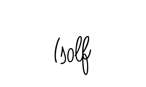 Make a beautiful signature design for name Isolf. With this signature (Angelique-Rose-font-FFP) style, you can create a handwritten signature for free. Isolf signature style 5 images and pictures png