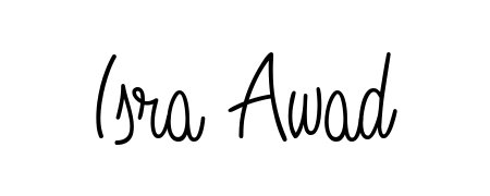 Give your name Isra Awad an exquisite flair with the Angelique-Rose-font-FFP script font. Ideal for contracts, resumes, and formal letterheads. Isra Awad signature style 5 images and pictures png