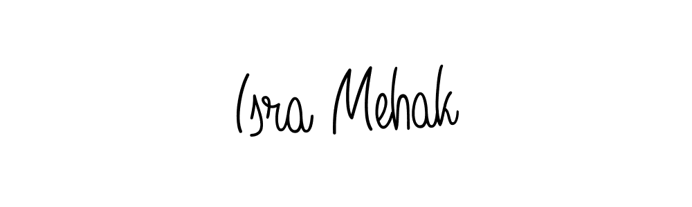 The best way (Angelique-Rose-font-FFP) to make a short signature is to pick only two or three words in your name. The name Isra Mehak include a total of six letters. For converting this name. Isra Mehak signature style 5 images and pictures png