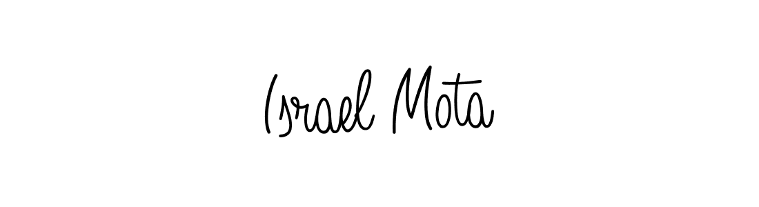 Israel Mota stylish signature style. Best Handwritten Sign (Angelique-Rose-font-FFP) for my name. Handwritten Signature Collection Ideas for my name Israel Mota. Israel Mota signature style 5 images and pictures png