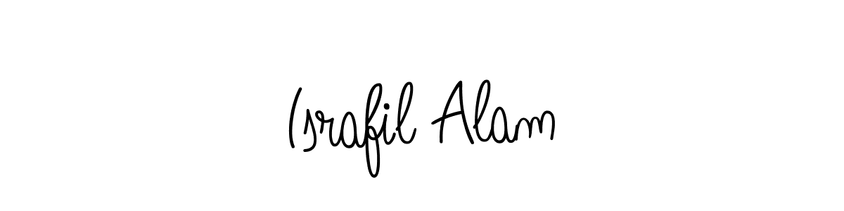 The best way (Angelique-Rose-font-FFP) to make a short signature is to pick only two or three words in your name. The name Israfil Alam include a total of six letters. For converting this name. Israfil Alam signature style 5 images and pictures png