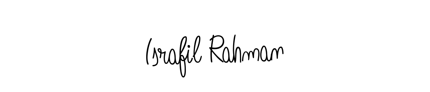 Create a beautiful signature design for name Israfil Rahman. With this signature (Angelique-Rose-font-FFP) fonts, you can make a handwritten signature for free. Israfil Rahman signature style 5 images and pictures png