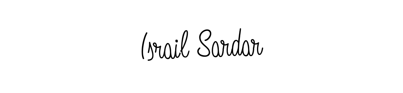 Israil Sardar stylish signature style. Best Handwritten Sign (Angelique-Rose-font-FFP) for my name. Handwritten Signature Collection Ideas for my name Israil Sardar. Israil Sardar signature style 5 images and pictures png