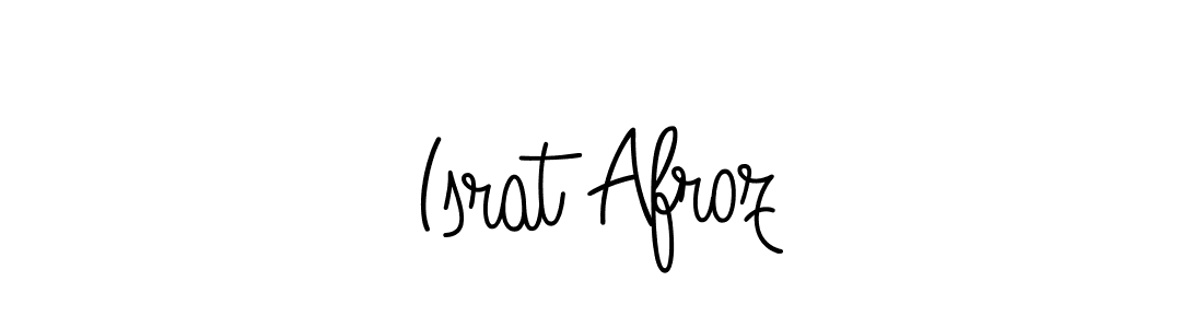 How to make Israt Afroz name signature. Use Angelique-Rose-font-FFP style for creating short signs online. This is the latest handwritten sign. Israt Afroz signature style 5 images and pictures png